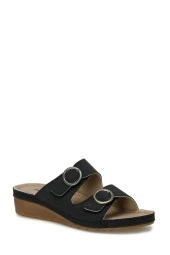 POLARİS 166422 SİYAH ÇİFT TOKA KADIN TERLİK thumbnail 1