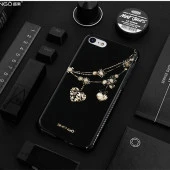 Shengo Apple iPhone 6S/6 Kılıf Kenarları Taşlı Silikon thumbnail 4