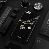 Shengo Apple iPhone 6S/6 Kılıf Kenarları Taşlı Silikon thumbnail 5