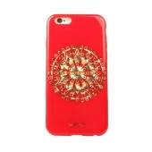 Shengo Apple iPhone 6S/6 Kılıf Kenarları Taşlı Silikon thumbnail 6