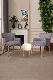 LOVİSSE HOME Berjer Set Tekli Koltuk Balkon, Ofis, Bekleme, Güzellik Merkezi, Çay Seti, Sandalye,puf thumbnail 2
