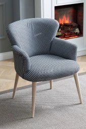 LOVİSSE HOME Puantiyeli Berjer Tekli Koltuk Balkon, Ofis, Bekleme, Güzellik Merkezi, Çay Seti thumbnail 2