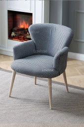 LOVİSSE HOME Puantiyeli Berjer Tekli Koltuk Balkon, Ofis, Bekleme, Güzellik Merkezi, Çay Seti thumbnail 3