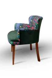 LOVİSSE HOME Yeşil Otantik Etnik Desen Berjer - 1