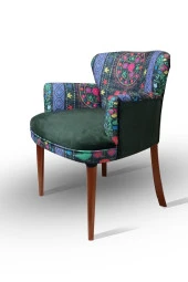 LOVİSSE HOME Yeşil Otantik Etnik Desen Berjer - 2