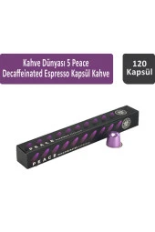 Kahve Dünyası 5 Peace Decaffeinated Espresso Kapsül Kahve 120 kapsül - 1