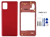 Samsung Galaxy A31  - SM-A315F FULL Kasa Arka Kapak Takım KIRMIZI - TAMİR SETİ - 1