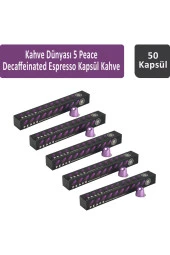 Kahve Dünyası 5 Peace Decaffeinated Espresso Kapsül Kahve 50 kapsül thumbnail 1