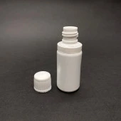 15 cc Plastik Şişe - Kilitli  Kapaklı- Mat Beyaz- x 10 Adet thumbnail 2