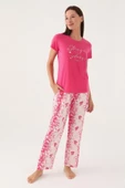 Pierre Cardin Kadın Açık Fuşya Kısa Kol Pijama Takımı 8829 thumbnail 1