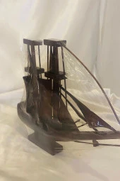 Ahşap El İşi Yelkenli Gemi Taka thumbnail 2