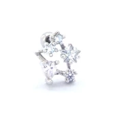 316L Çelik Zirkon Taşlı Takım Yıldızı Piercing PRC-172 thumbnail 1