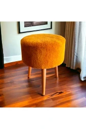 BEYLERBEYİ Gürgen Ayaklı Dekoratif Puf - 1