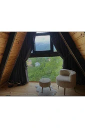 BEYLERBEYİ Çay Seti Tekli Koltuk Berjer Ve Puf Takımı (salon, Balkon, Ofis) 2 Li Takım - 4