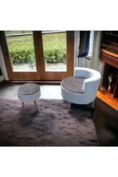 BEYLERBEYİ Çay Seti Tekli Koltuk Berjer Ve Puf Takımı (salon, Balkon, Ofis) 2 Li Takım - 1