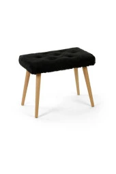 BEYLERBEYİ Gürgen Retro Ahşap Ayaklı Handmade Pofidik Puf Bench Koltuk thumbnail 1