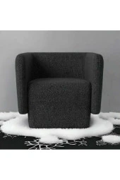 BEYLERBEYİ Soft Teddy Berjer, Siyah, Emzirme koltuğu, tekli koltuk - 1