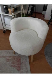 BEYLERBEYİ Tekli puf ,makyaj önü pufu,Çay Seti Tekli Koltuk, Berjer (SALON, BALKON, OFİS) - 3