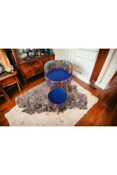 BEYLERBEYİ Çay Seti Tekli Koltuk Berjer Ve Puf Takımı (salon, Balkon, Ofis) 2 Li Takım - 2