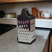 Kule Rende 6 Köşe 6 Fonksiyonlu Lüx Saplı Rende 22 cm El Rendesi Peynir Sebze Patates Rende - 2