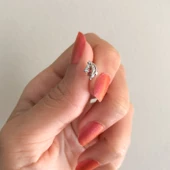 316L Çelik Zirkon Taşlı Gökyüzü Şekilli Piercing PRC-170 - 2