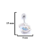 316L Çelik Zirkon Taşlı Gökyüzü Şekilli Piercing PRC-170 - 3