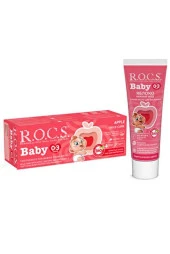 Rocs Baby 0-3 Yaş Elma Püresi Tadında Diş Macunu 35 ml - 1