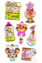 Sticker Kabartmalı Stiker Defter, Planlayıcı Etiket (sulu-909)-14x8 cm - Sulu Candy Shop thumbnail 2