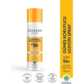 Celenes By Sweden Herbal Güneş Koruyucu Losyon Sprey 50 Spf 150 ml - Tüm Cilt Tipleri - 1