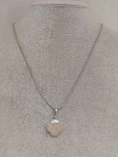 Rutil Kuvars Taşı Kolye Ucu Yonca Temalı Zincirli (49816) thumbnail 3