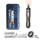 WORX WX242 4Volt/2.0Ah. Li-ion Akıllı Tork Ayarlı Şarjlı Tornavida + 30 Adet Bits Uç thumbnail 1