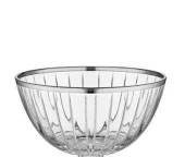 DECORİUM CAM KASE 13,5 CM ACCADEMIA PLATİN M04012 - 1