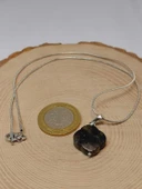 Labradorit Taşı Kolye Ucu Yonca Temalı Zincirli (49834) thumbnail 3