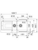 Franke UBG 651-100 Oyster Eviye - 2