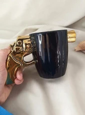 Kupa Fincan Kahve Fincanı 300 ml Tasarım Bardak Çay Su Bardağı - 3