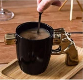 Kupa Fincan Kahve Fincanı 300 ml Tasarım Bardak Çay Su Bardağı - 4