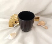 Kupa Fincan Kahve Fincanı 300 ml Tasarım Bardak Çay Su Bardağı - 7