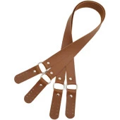 Angel Çanta Aksesuar Haledört Model Suni Deri Çift Sap Taba Renk Gümüş Metalli thumbnail 3