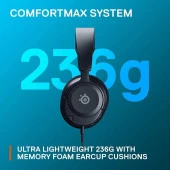 SteelSeries Arctis Nova 1P Siyah Kablolu Mikrofonlu Kulak Üstü Oyuncu Kulaklığı - 6