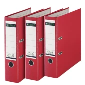 Leitz 1010 Kırmızı Geniş Plastik Klasör - 3