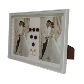 T.Concept Led Işıklı 2’li Fotoğraf Çerçevesi Beyaz 13x18 cm - 1