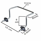 Aletçantam Metal Baza Kulpu Somunlu Yatak Kaldırma Kolu Demiri Tutacağı Kulbu - 2