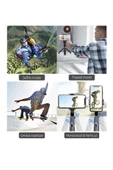 Torima Q08 Siyah Gimbal 360 Derece Uzaktan Kumandalı Taşınabilir Selfie Çubuğu Tripod - 7