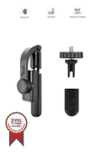 Torima Q08 Siyah Gimbal 360 Derece Uzaktan Kumandalı Taşınabilir Selfie Çubuğu Tripod - 1