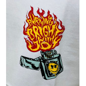 Beyaz Erkek Zippo Tişört - 3