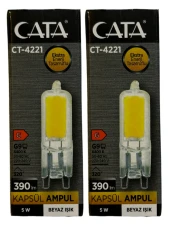 Cata CT-4221 5W 6400K (Beyaz) G9 Duylu Kapsül Led Ampul (2 Adet) thumbnail 1
