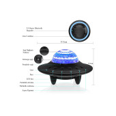 TechTic Ufo 3in1 Starry Galaxy Projektör Yıldız Gece Lambası Bluetooth Hoparlör - 2