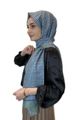 Siyane Scarf Pamuk Soft Şal, Geometrik Desen  01016  MİNT - 1