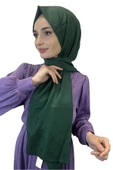 Piramit Monogram Şal, Özel Desenli Elegant Şal 01008  ZÜMRÜT - 1