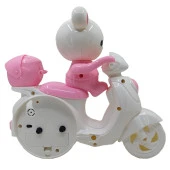 Hedyex Motorcycle Motor Model Alarmlı Masa Saati Pembe MH3010P - 5